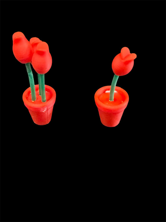 Mini Flower Pot Tulip Fridge Magnets