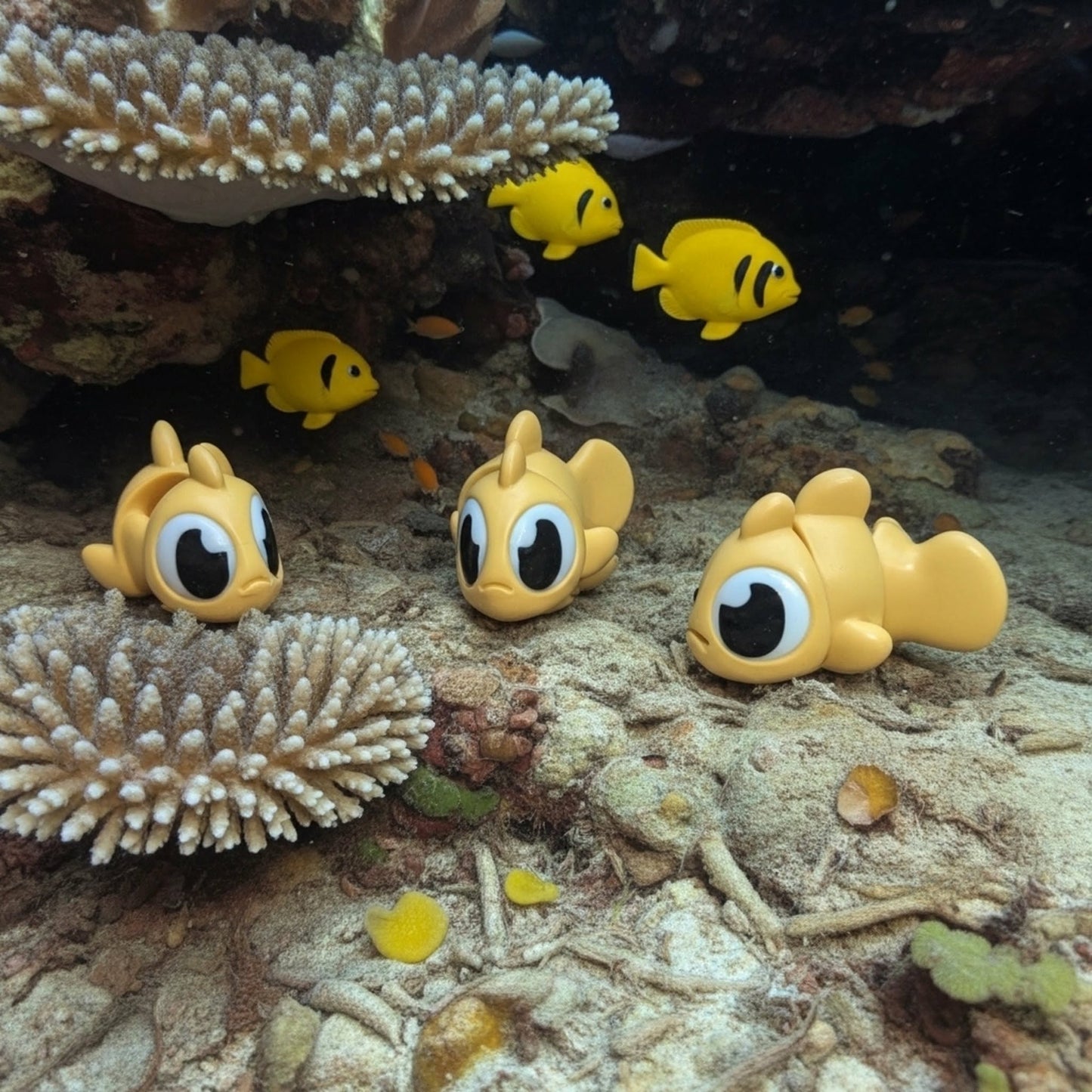Yellow Clown Gob Fish Flexi